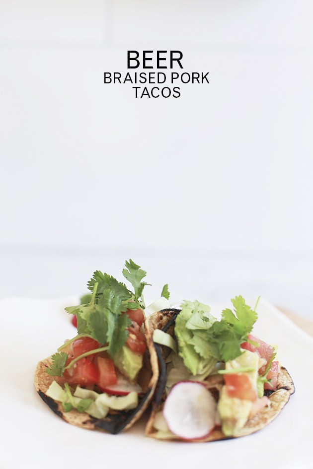 Beer Braised Pork Tacos