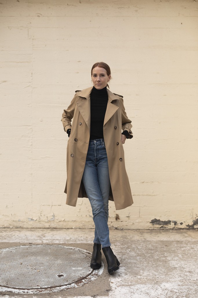 sezane trench