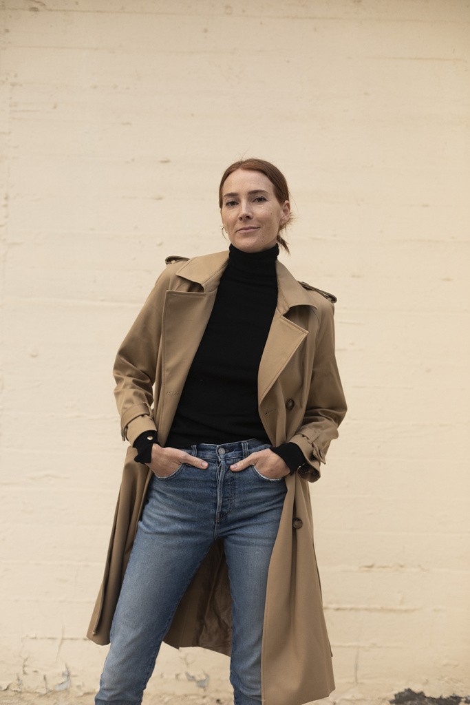 sezane trench
